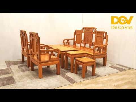 Salon Gỗ Gõ Đỏ Khung Tranh Cho Phòng Khách Nhỏ Đẹp Giá Rẻ - Nội Thất Đồ Gỗ Việt