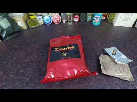 DOUBLE REVIEW First Strike Zombie Ration The Best US RATION I EVER HAD !!!