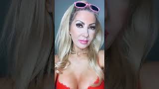Human Barbie Blows Kisses In Red Lingerie Rachel Evans