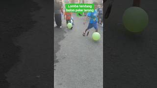 Lomba Tendang Balon Pake Terong