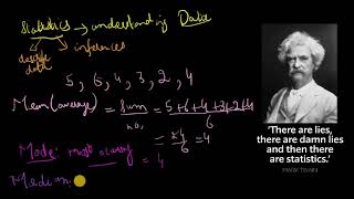 Statistics Introduction Sat- Mean, Median And Mode