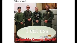 Florida Deputy Travis English Arrest & Tows Car Over Bumper Sticker - I Eat Ass
