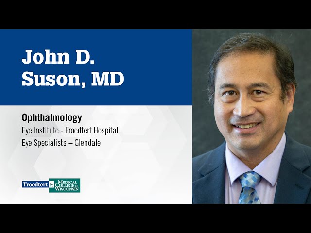 Watch Dr. John Suson, ophthalmologist on YouTube.