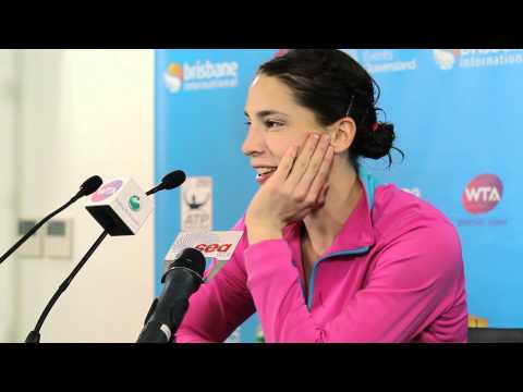 Andrea Petkovic Second Round Press Conference Brisbane International 2012