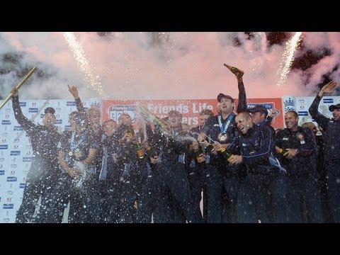 Watch the highlights as Northants Steelbacks beat Surrey by 102 runs to win the Friends Life t20 at Edgbaston. David Willey stole the show with a hat-trick t...