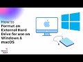 How To Format an External Hard Drive for use on Windows and macOS | Western Digital Support