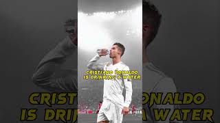 Cristiano Ronaldo Drinking A Water