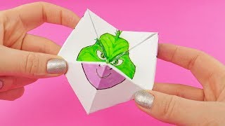 The Grinch 2018 Funny Paper Game With Twilight, Darwin, Starfire | NEVERENDING PAPER TOY