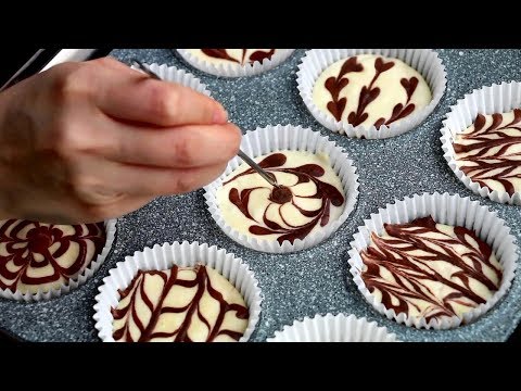 VIDEO : how to make chocolate swirl cupcakes | cotton soft butter sponge cake recipe - read the fullread the fullrecipe: http://yummyeasycooking.blogspot.co.read the fullread the fullrecipe: http://yummyeasycooking.blogspot.co.uk/2017/12/ ...