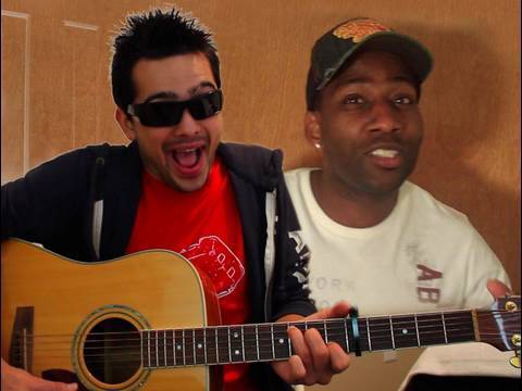 Household Jam Session (MysteryGuitarMan and DeStorm in 1080p)