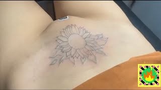 sun flower tattoo | private part tattoo | shorts 