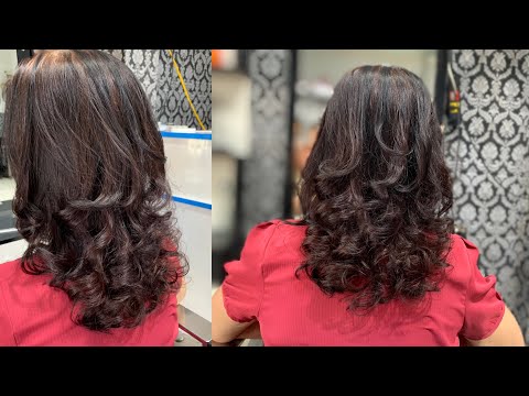 Hướng dẫn uốn xoăn cho người trung tuổi , nền tóc bạc 100% | Quang Saker