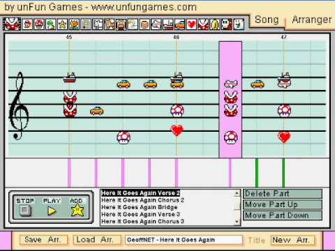 Here It Goes Again in Mario Paint Composer