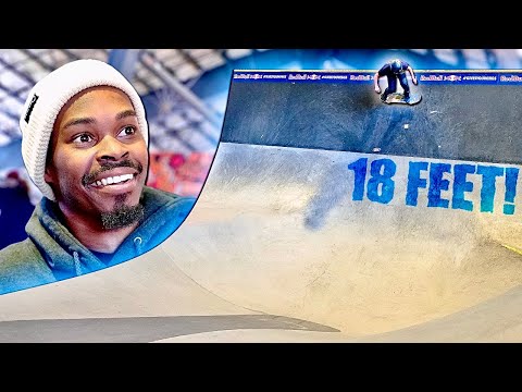 18 FOOT SKATEBOARD DROP IN?!