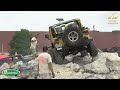 Hemi Jeep Wrangler JK Stuck on the rocks, York PA 2014