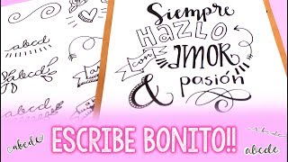 ¿Cómo hacer letras bonitas? ✄ Barbs Arenas Art!