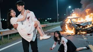 At The Crash, He Saved The Fake. Later, Seeing Her Body, He Wept Red-Eyed Begging Her To Wake.