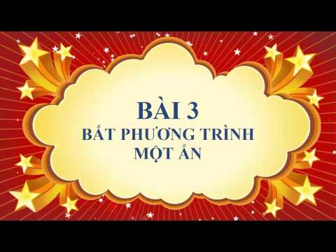 Toán học lớp 8 - Bài 3 - Bất phương trình một ẩn