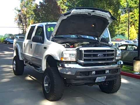 2003 Ford F-250 Superduty 4x4 Lifted 37" Tires 5.4L - YouTube