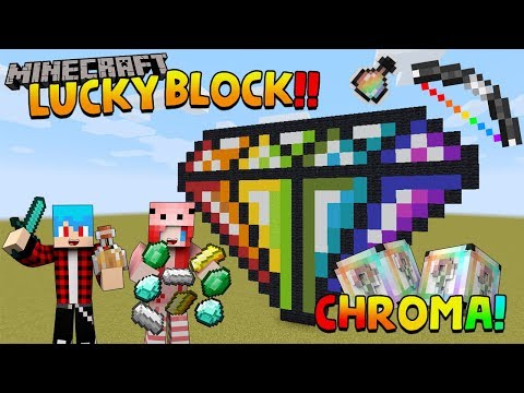 Minecraft LuckyBlock Chroma - กล่องใหม่ทำให้พี่พีร์เป็นไซตามะ Ft.KNCraZy