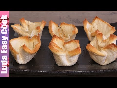ХЛЕБНЫЕ КОРЗИНОЧКИ ТАРТАЛЕТКИ для разных начинок за 5 минут | TOAST CUP ХЛЕБНЫЕ КОРЗИНОЧКИ ТАРТАЛЕТКИ для разных начинок за 5 минут | TOAST CUP