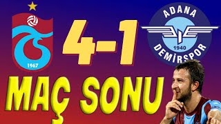 Trabzonspor 4-1 Adanademirspor Maç Sonu