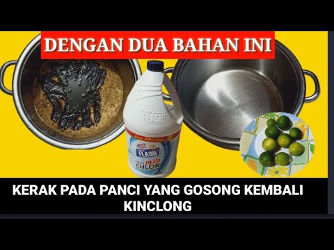 Cara membersihkan panci yang gosong dan berkerak