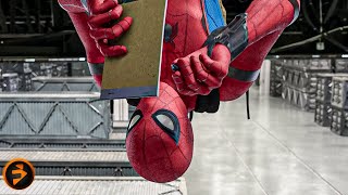 Peter Parker Struggles To Escape The Warehouse Spider-Man Homecoming