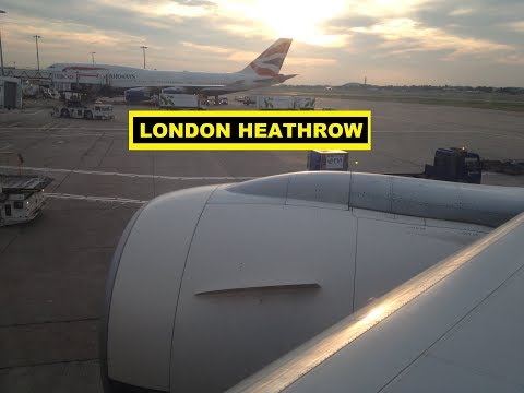Dusk London Heathrow Takeoff - Boeing 777 - PIA - Pakistan International Airlines - Awesome Quality