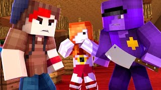 FNAF Five Nights in Anime - "PURPLE GIRL RETURNS ?!" (Minecraft Roleplay) Night 1
