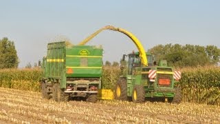 Loonwerk Meganck - John Deere 6950 - mais hakselen