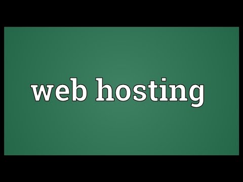 Harga web hosting services meaning