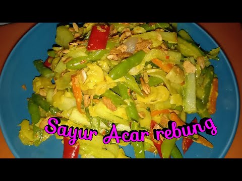 #sayuracar #acar #acarrebung Sayur Acar Rebung || Pickled Bamboo Shoots