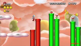 Guia New Super Mario Bros U 100% Mundo 7 - Mar De Merengue