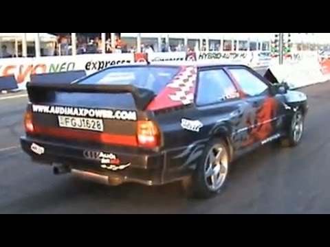 Audi 80 Coupe Quattro Turbo Drag Race 1 8 Mile