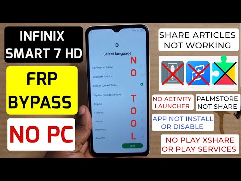 Infinix Smart 7, 7HD (X6516) Frp Bypass/Google Account Infinix Smart 7, 7HD (X6516) Frp Bypass/Google Account