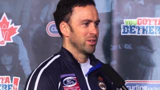Draw 15 Media Scrum - 2013 Ford World Men's Curling Championship