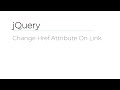 jQuery - Change Href Attribute On Link