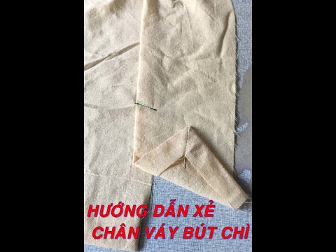 Hướng dẫn xẻ chân váy bút chì ❤️. Nhanh và đẹp