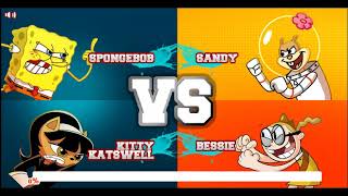 Super Brawl 2 Menu Theme Spongebob And Kitty Katswell Vs. Sandy And Bessie