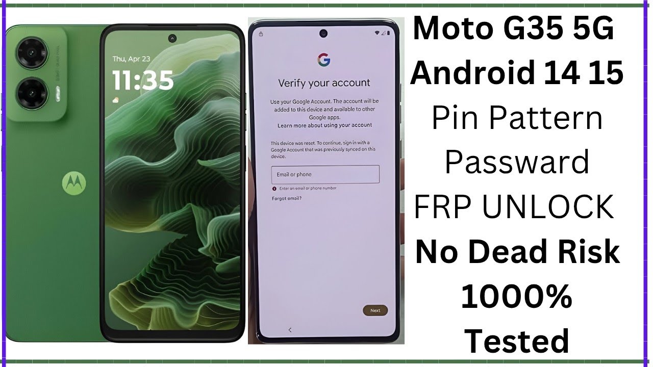 Motorola Moto G35 5G FRP Remove How to Bypass Moto g35 Motorola Moto G35 5G FRP Remove How to Bypass Moto g35
