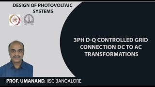 d-q theory : DC to AC transformations