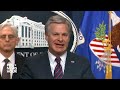 WATCH: Garland announces charges against three men in Iran-backed plot to kill author and activist