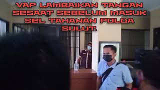 Vonnie Anneke Panambunan Lambaikan Tangan Sesaat Sebelum Masuk Sel Tahanan Polda Sulut.