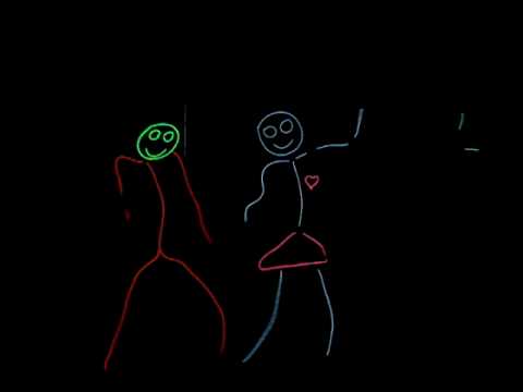 stick people holding hands around world. Glowing Stick Figures Dancing!
