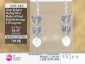 Sterling Silver Butterfly with Mother of Pearl Calla Lily Flowers at The Shopping Channel 459385