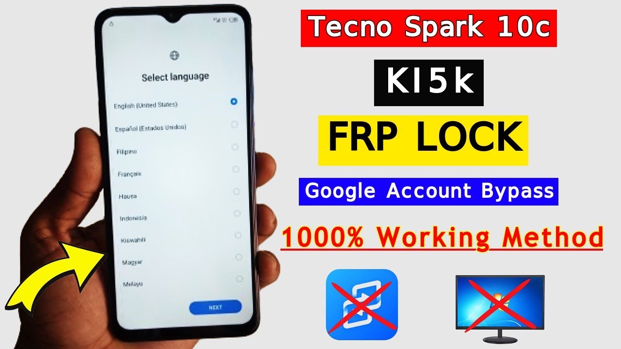 Tecno Spark 10c (KI5k) FRP Bypass 2024 | No Pc No Tecno Spark 10c (KI5k) FRP Bypass 2024 | No Pc No