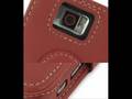 Foto pequena PDair Leather Case for Samsung SGH-i908 Omnia - Book (Red)