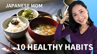 10 HEALTHY HABITS OF JAPANESE MOM | in late 30's with two kids