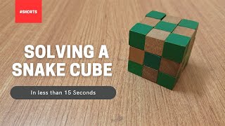 Solving a Snake cube in less than 15 Sec #Shorts